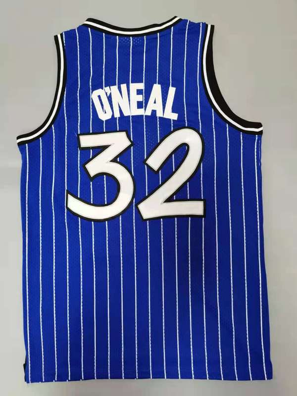 Men Orlando Magic 32 Oneal Blue Throwback Best mesh 2021 NBA Jersey